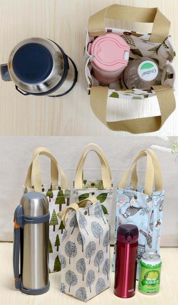 [K] 2 Pcs Water Bottle Carrier Water Bottle Case Baby Bottle Tote Bag