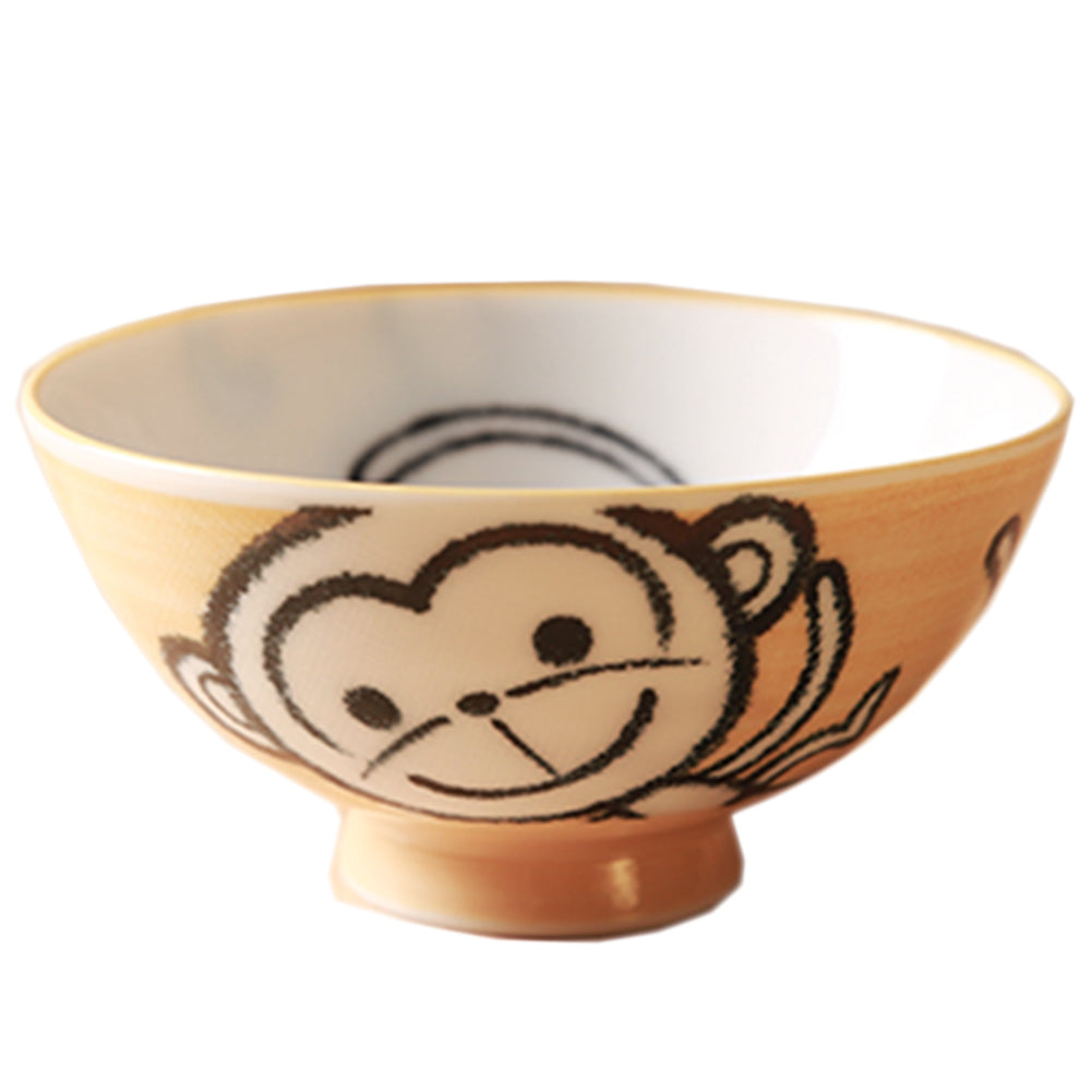 Baby Monkey Design Multifunctional Creative Tableware Ceramic Bowl Cute Bowl