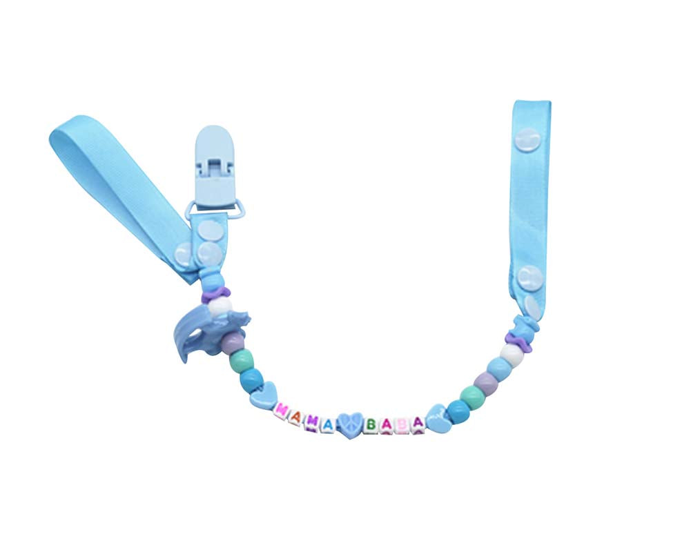 Cases Special Pacifier Clips Pacifier Holder,Handmade Safe&Non-toxic,Blue