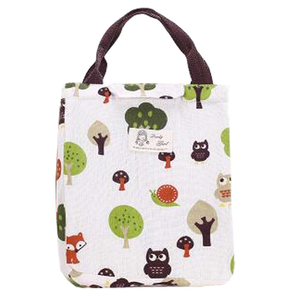 Durable Insulated Lunch Bag,Waterproof Insulation Package,Lovely Canvas Bag