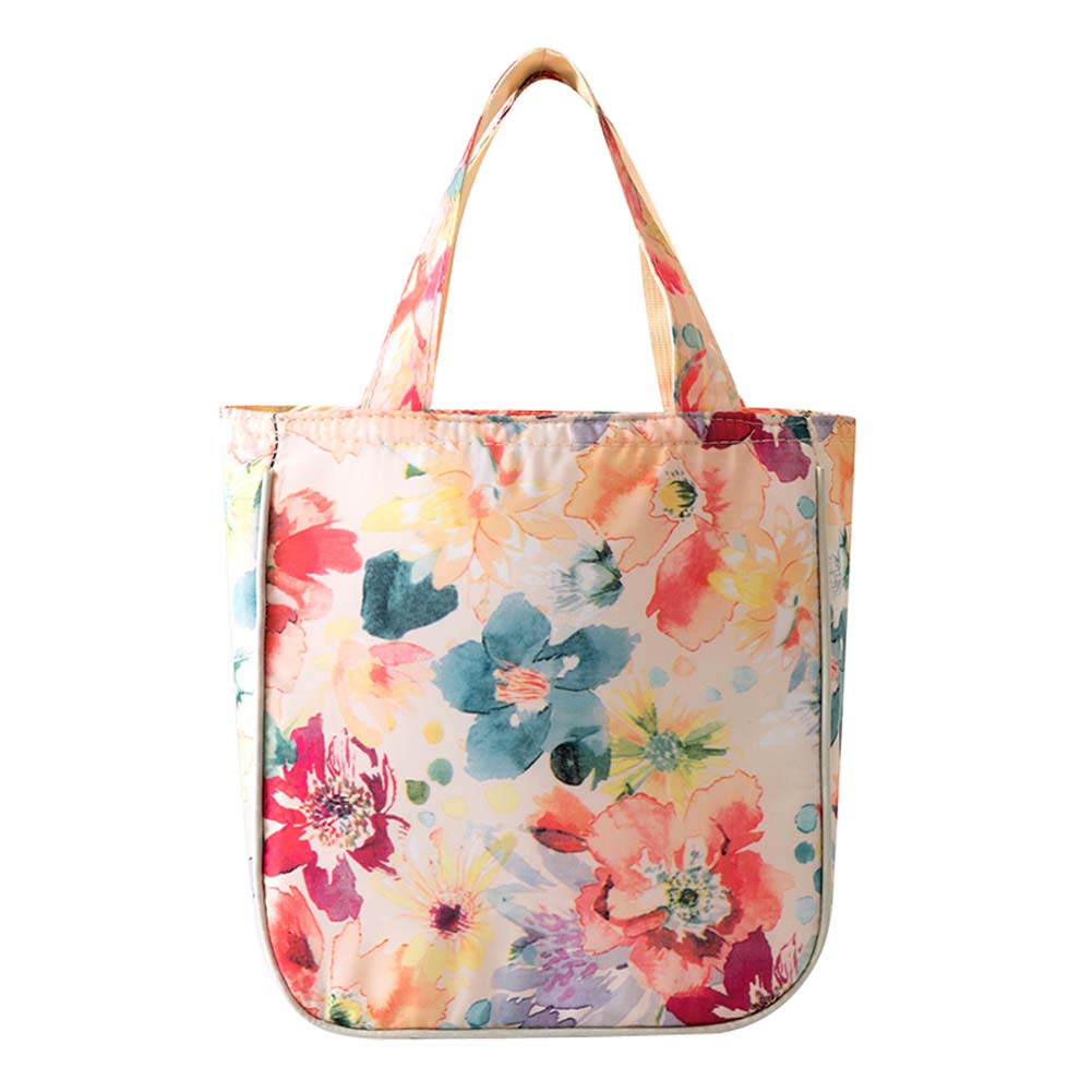 Wonderful Flower Insulated Lunch Bag Reusable Insulated Lunch Tote Bag